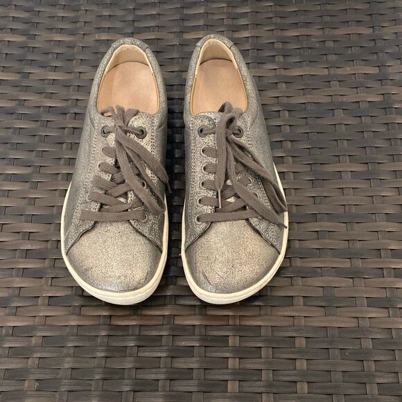 Birkenstock Arren metallic silver women’s sneakers, size 36 - Picture 2 of 7